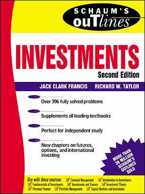 Jack Clark Francis, Richard Taylor - Schaum's Outline of Investments, Häftad