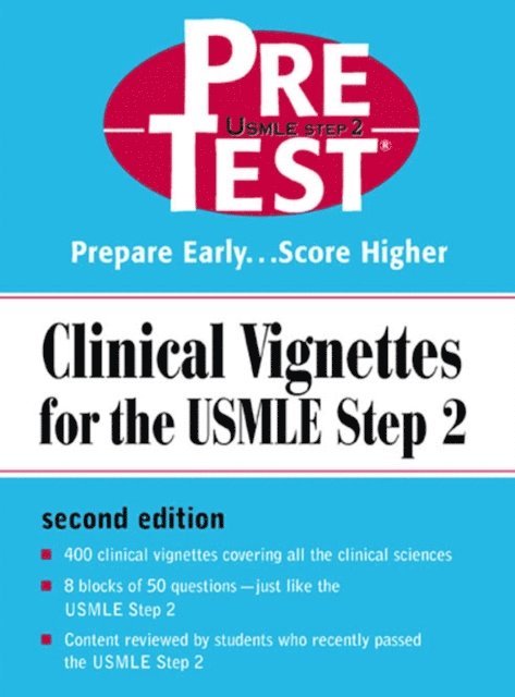 McGraw Hill - Clinical Vignettes for the USMLE Step 2: PreTest Self-Assessment & Review, E-bok. Tillgänglighet: Lägg i varukorg