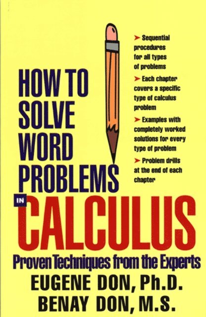Benay Don, Eugene Don - How to Solve Word Problems in Calculus, E-bok