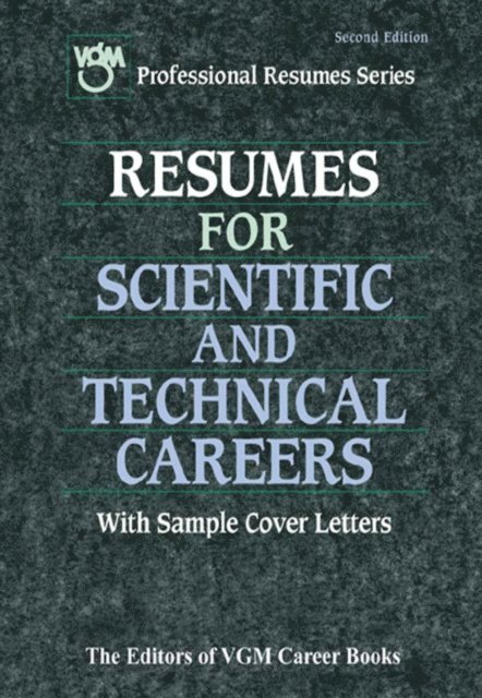 Editors of VGM - Resumes for Scientific and Technical Careers, E-bok. Tillgänglighet: Lägg i varukorg