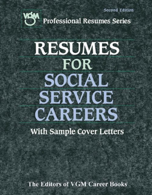 Editors of VGM - Resume for Social Service Careers, E-bok. Tillgänglighet: Lägg i varukorg