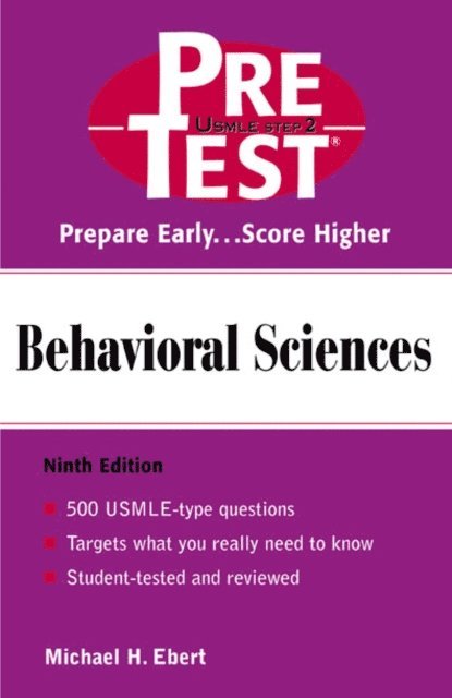 Michael H. Ebert - Behavioral Sciences: PreTest Self-Assessment and Review, E-bok