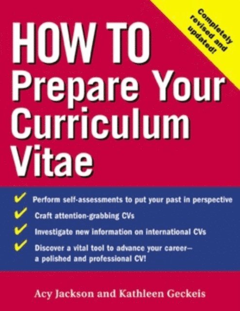 Kathleen Geckeis, Acy Jackson - How to Prepare Your Curriculum Vitae, E-bok
