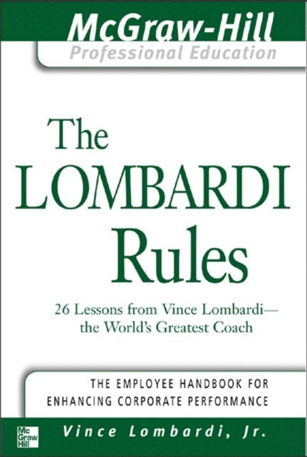 Vince Lombardi - Lombardi Rules, E-bok. Tillgänglighet: Lägg i varukorg
