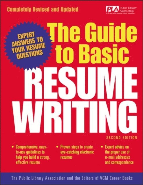 Editors of VGM - Guide to Basic Resume Writing, E-bok. Tillgänglighet: Lägg i varukorg