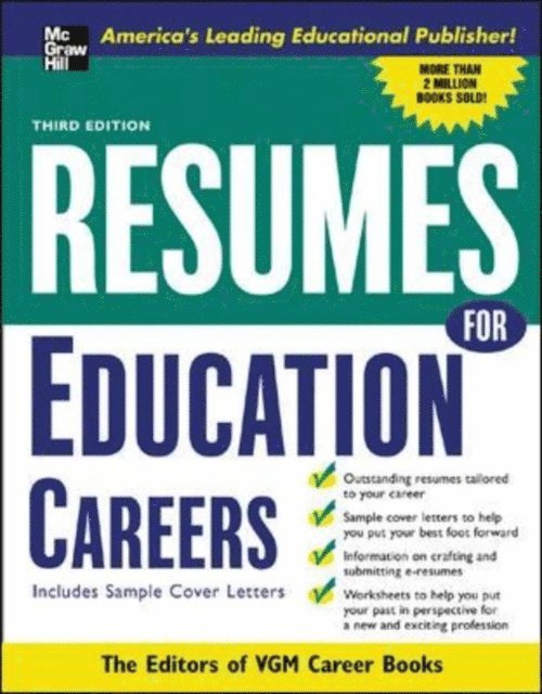Editors of VGM - Resumes for Education Careers, E-bok. Tillgänglighet: Lägg i varukorg