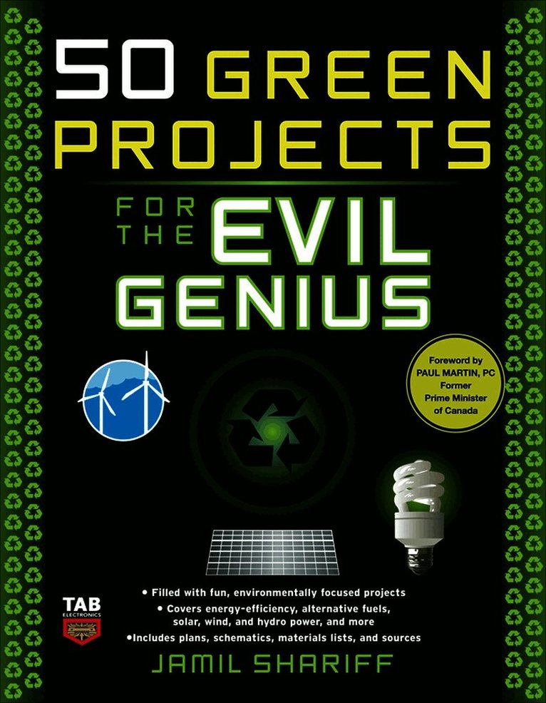 Jamil Shariff - 50 Green Projects for the Evil Genius, Häftad