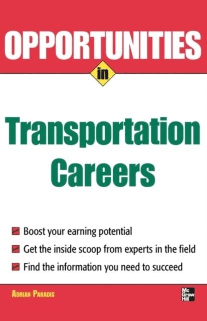Adrian Paradis - Opportunities in Transportation Careers, E-bok. Tillgänglighet: Lägg i varukorg