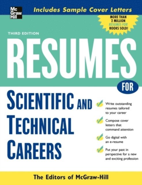 McGraw Hill - Resumes for Scientific and Technical Careers, E-bok. Tillgänglighet: Lägg i varukorg