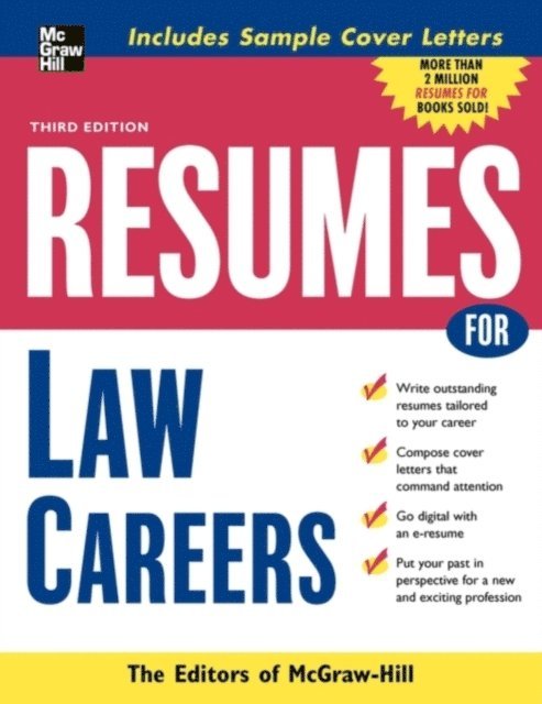 McGraw Hill - Resumes for Law Careers, E-bok