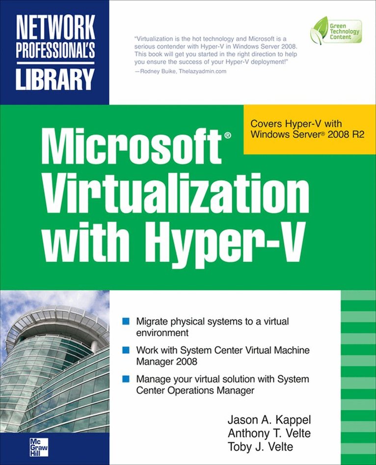 Jason Kappel, Anthony Velte, Toby Velte - Microsoft Virtualization with Hyper-V, Häftad