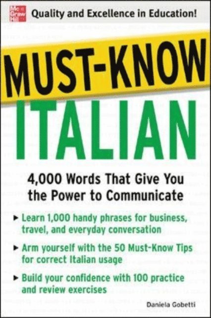 Daniela Gobetti - Must-Know Italian, E-bok