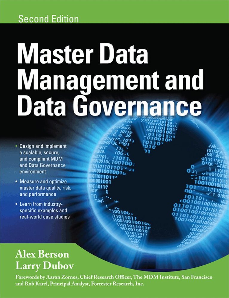 Alex Berson, Larry Dubov - MASTER DATA MANAGEMENT AND DATA GOVERNANCE, 2/E, Inbunden