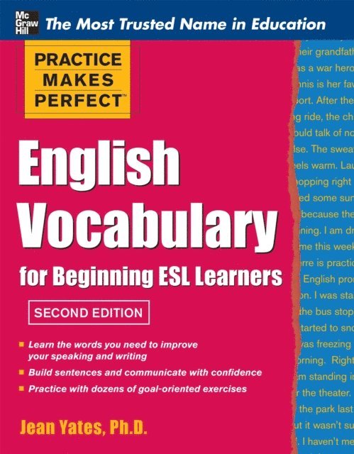 Jean Yates - Practice Makes Perfect English Vocabulary for Beginning ESL Learners, E-bok