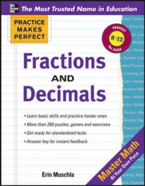 Erin Muschla - Practice Makes Perfect Fractions, Decimals, and Percents, E-bok
