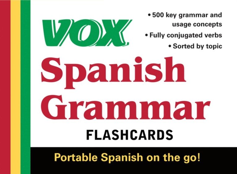 Vox - VOX Spanish Grammar Flashcards, E-bok. Tillgänglighet: Lägg i varukorg