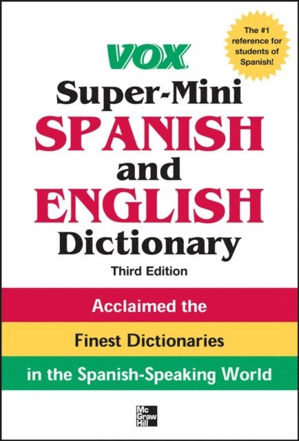 Vox - Vox Super-Mini Spanish and English Dictionary, 3rd Edition, E-bok. Tillgänglighet: Lägg i varukorg