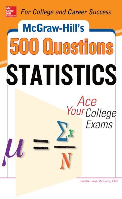 Sandra McCune - McGraw-Hill's 500 Statistics Questions, E-bok