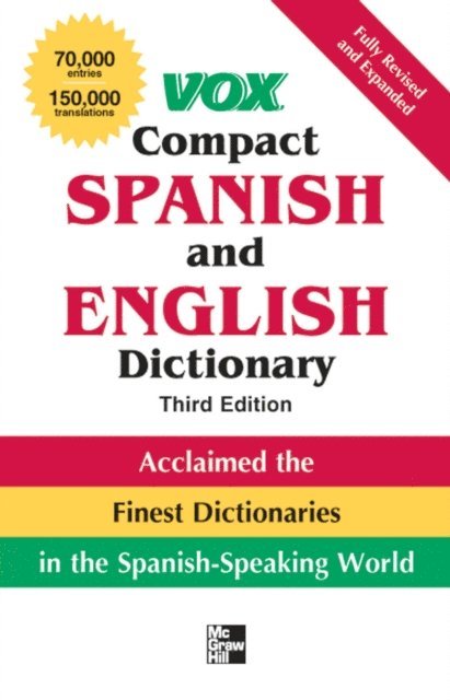 Vox - Vox Compact Spanish and English Dictionary, Third Edition (Paperback), E-bok. Tillgänglighet: Lägg i varukorg