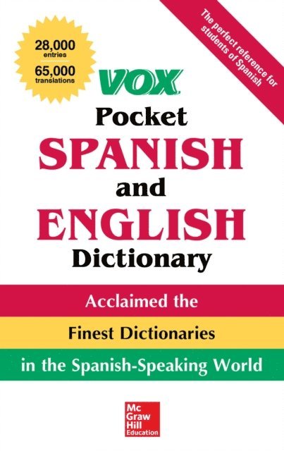 Vox - Vox Pocket Spanish-English Dictionary, E-bok. Tillgänglighet: Lägg i varukorg