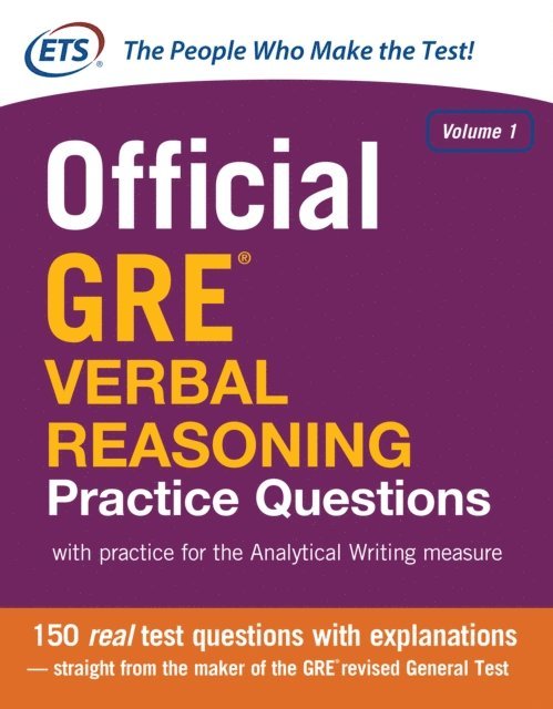Educational Testing Service - Official GRE Verbal Reasoning Practice Questions, E-bok
