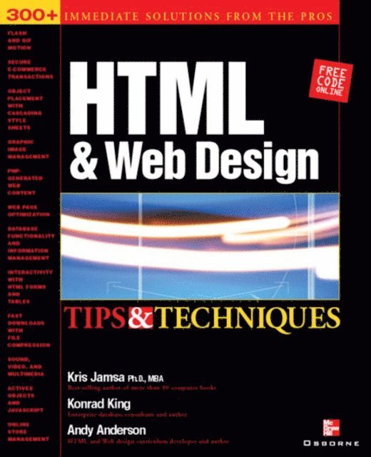 Andy Anderson, Konrad King, Kris Jamsa - HTML & Web Design Tips & Techniques, E-bok