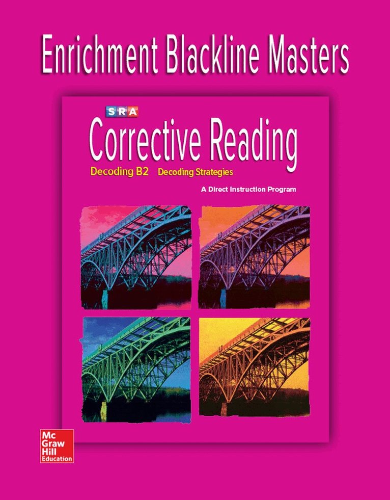 N/A McGraw Hill - Corrective Reading Decoding Level B2, Enrichment Blackline Master, Häftad