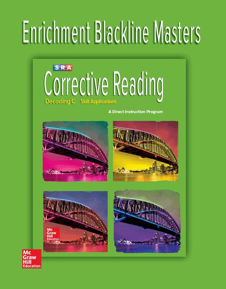 N/A McGraw Hill - Corrective Reading Decoding Level C, Enrichment Blackline Master, Häftad