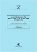 Analysis, Design and Evaluation of Man-Machine Systems 1995