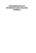 Fundamentals of Interface and Colloid Science