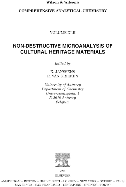 Non-destructive Micro Analysis of Cultural Heritage Materials