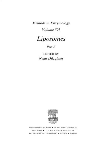 Liposomes, Part E