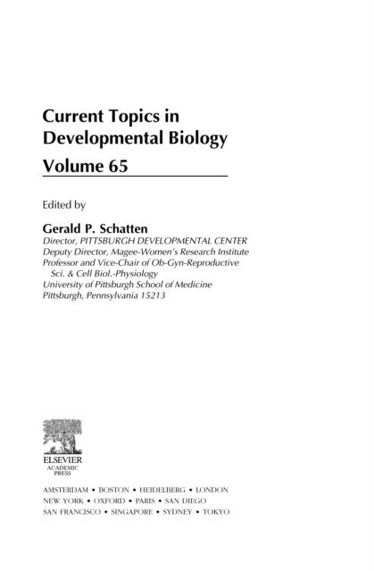 Current Topics in Developmental Biology, E-bok
