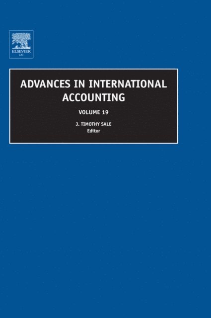 J. Timothy Sale - Advances in International Accounting, E-bok