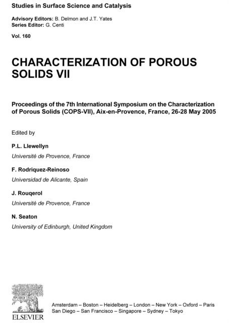 Nigel Seaton, Jean Rouqerol, Francisco Rodriguez Reinoso, Philip Llewellyn - Characterization of Porous Solids VII, E-bok