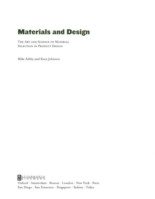 Kara Johnson, Michael F. Ashby - Materials and Design, E-bok