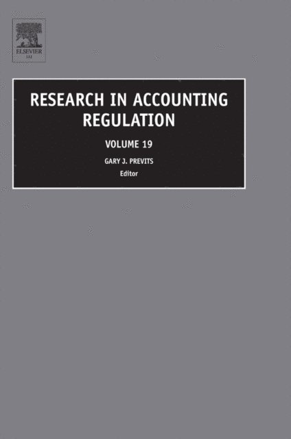 Tom Robinson, Gary Previts - Research in Accounting Regulation, E-bok