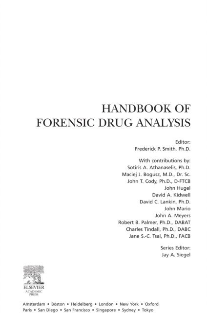 Fred Smith - Handbook of Forensic Drug Analysis, E-bok