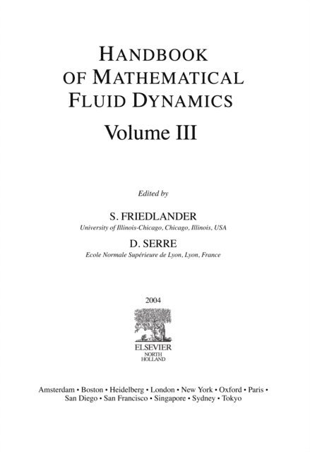D. Serre, S. Friedlander - Handbook of Mathematical Fluid Dynamics, E-bok