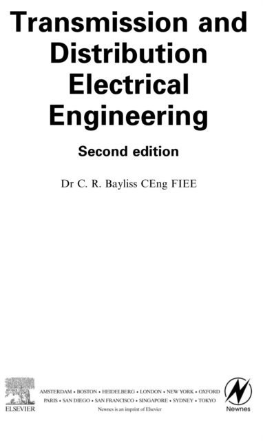 Brian Hardy, Colin Bayliss - Transmission and Distribution Electrical Engineering, E-bok. Tillgänglighet: Lägg i varukorg