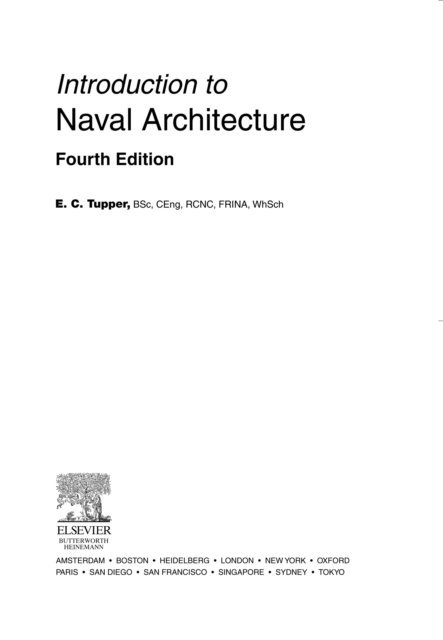 E. C. Tupper - Introduction to Naval Architecture, E-bok
