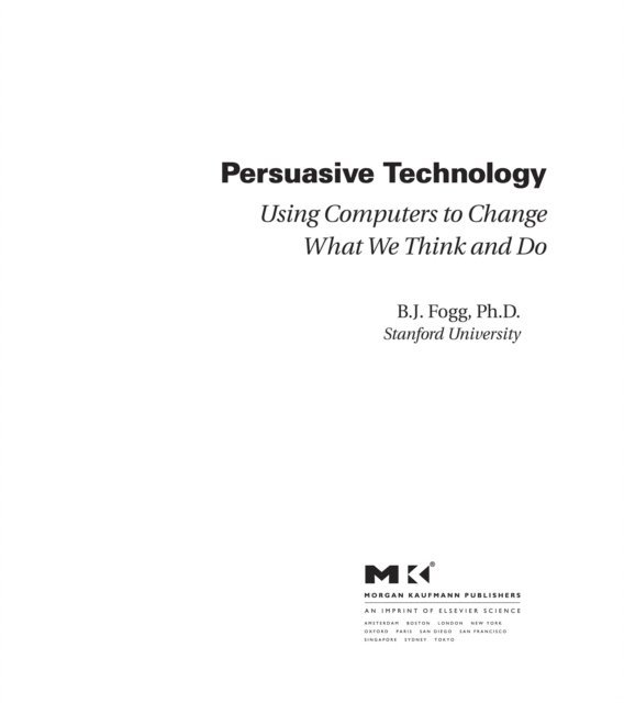 B.J. Fogg - Persuasive Technology, E-bok