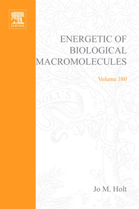 Energetics of Biological Macromolecules, Part E