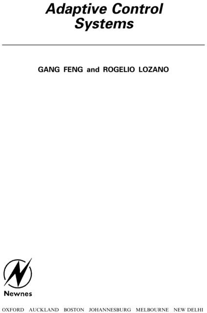 Rogelio Lozano, Gang Feng - Adaptive Control Systems, E-bok