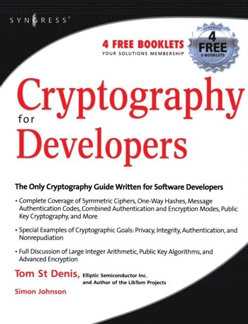 Tom St Denis - Cryptography for Developers, E-bok. Tillgänglighet: Lägg i varukorg