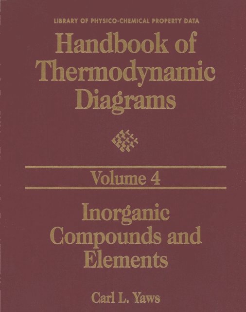 Carl L. Yaws - Handbook of Thermodynamic Diagrams, E-bok