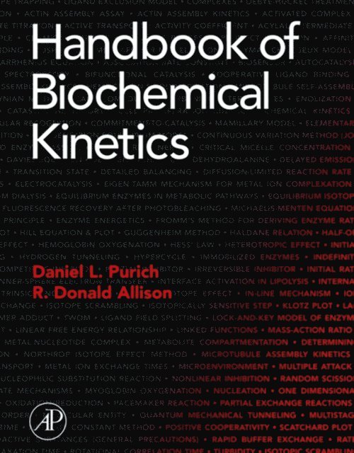 R. Donald Allison, Daniel L. Purich - Handbook of Biochemical Kinetics, E-bok