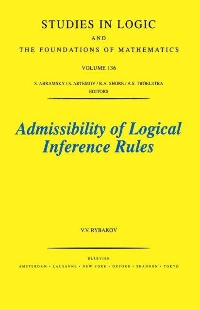 V.V. Rybakov - Admissibility of Logical Inference Rules, E-bok