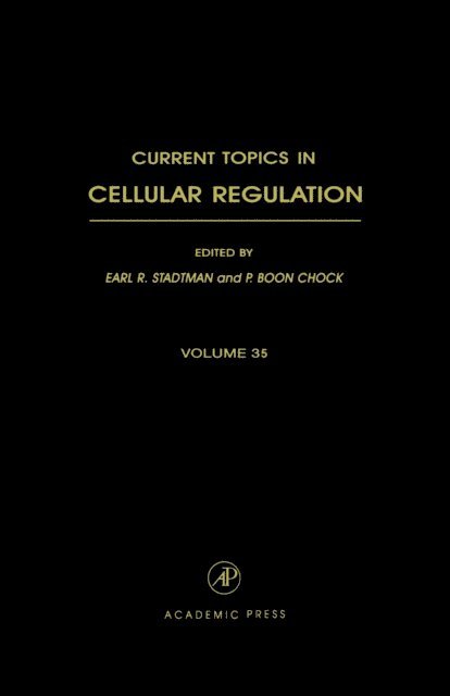 Current Topics in Cellular Regulation, E-bok
