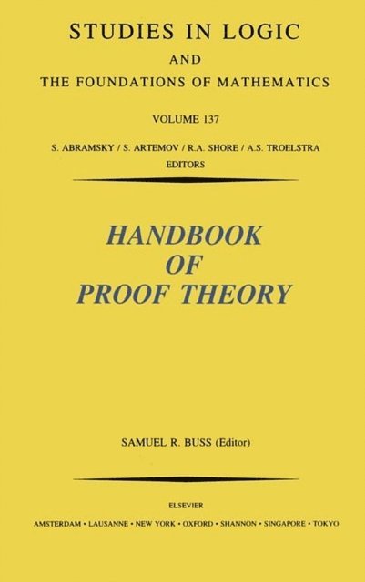 S.R. Buss - Handbook of Proof Theory, E-bok